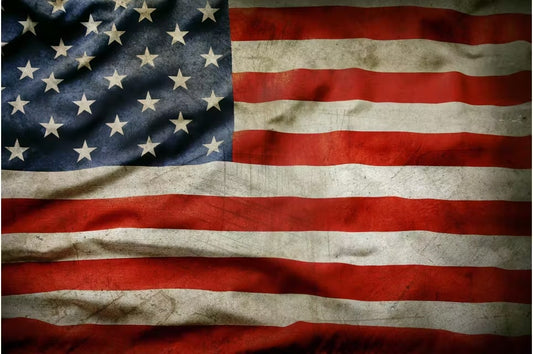 Temp Glass W/Foil - USA Flag