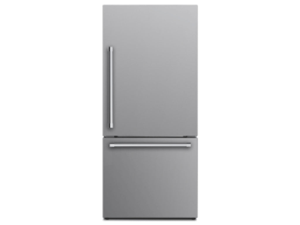 17.6 Cubic Foot Bottom Mount Refrigerator with LED Lighting