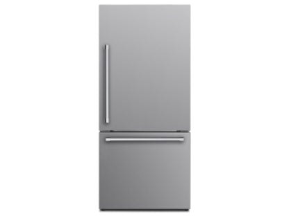 17.6 Cubic Foot Bottom Mount Refrigerator with LED Lighting