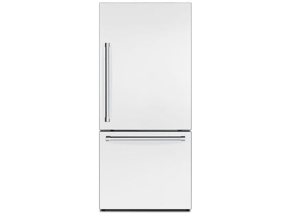 17.6 Cubic Foot Bottom Mount Refrigerator with LED Lighting