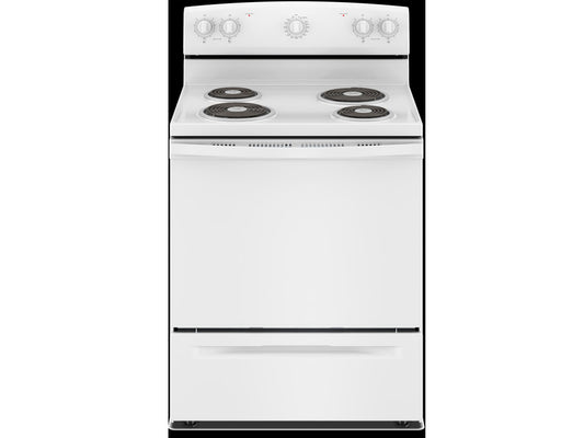 Conservator 30 Inch Freestanding Electric Range with 4 Coil Elements, White