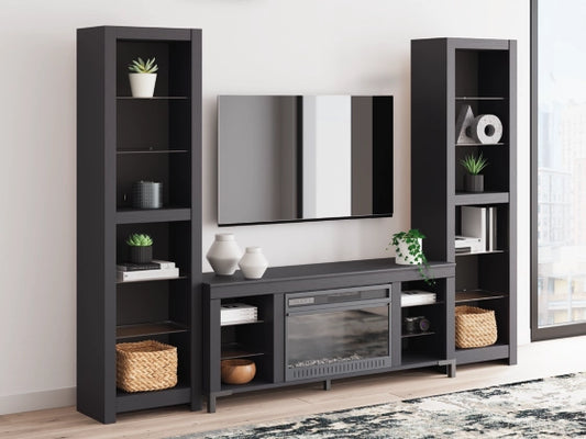 Cayberry 3-Piece Entertainment Center w/Fireplace