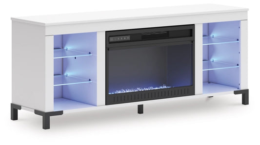 Brollevi TV Stand With Electric Fireplace