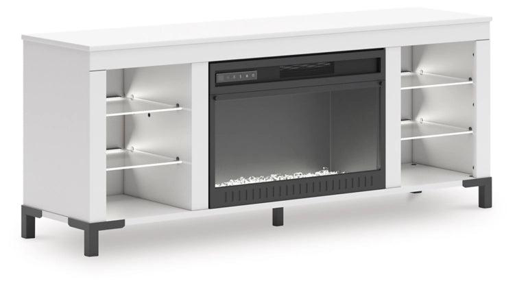 Brollevi TV Stand With Electric Fireplace