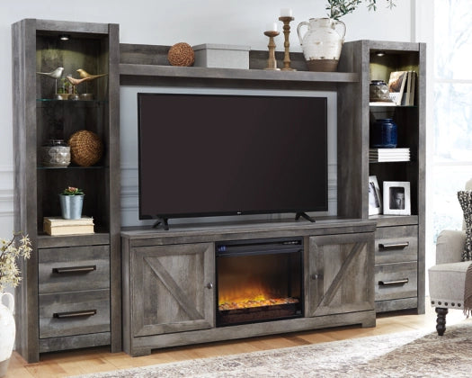 Wynnlow 4-piece Entertainment Center w/Fireplace Option