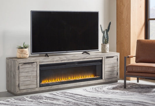 Naydell TV Stand w/Fireplace Option