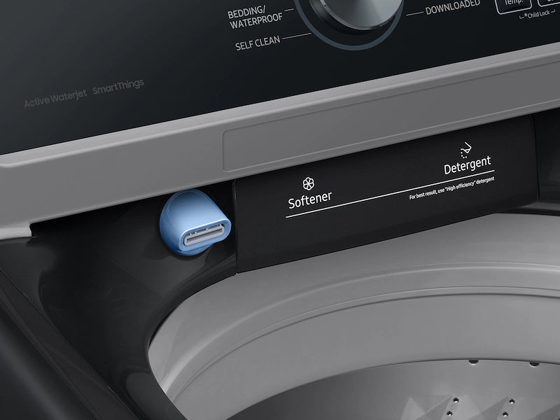 4.7 cu.ft. Large Capacity Smart Top Load Washer with Active WaterJet in Brushed Black