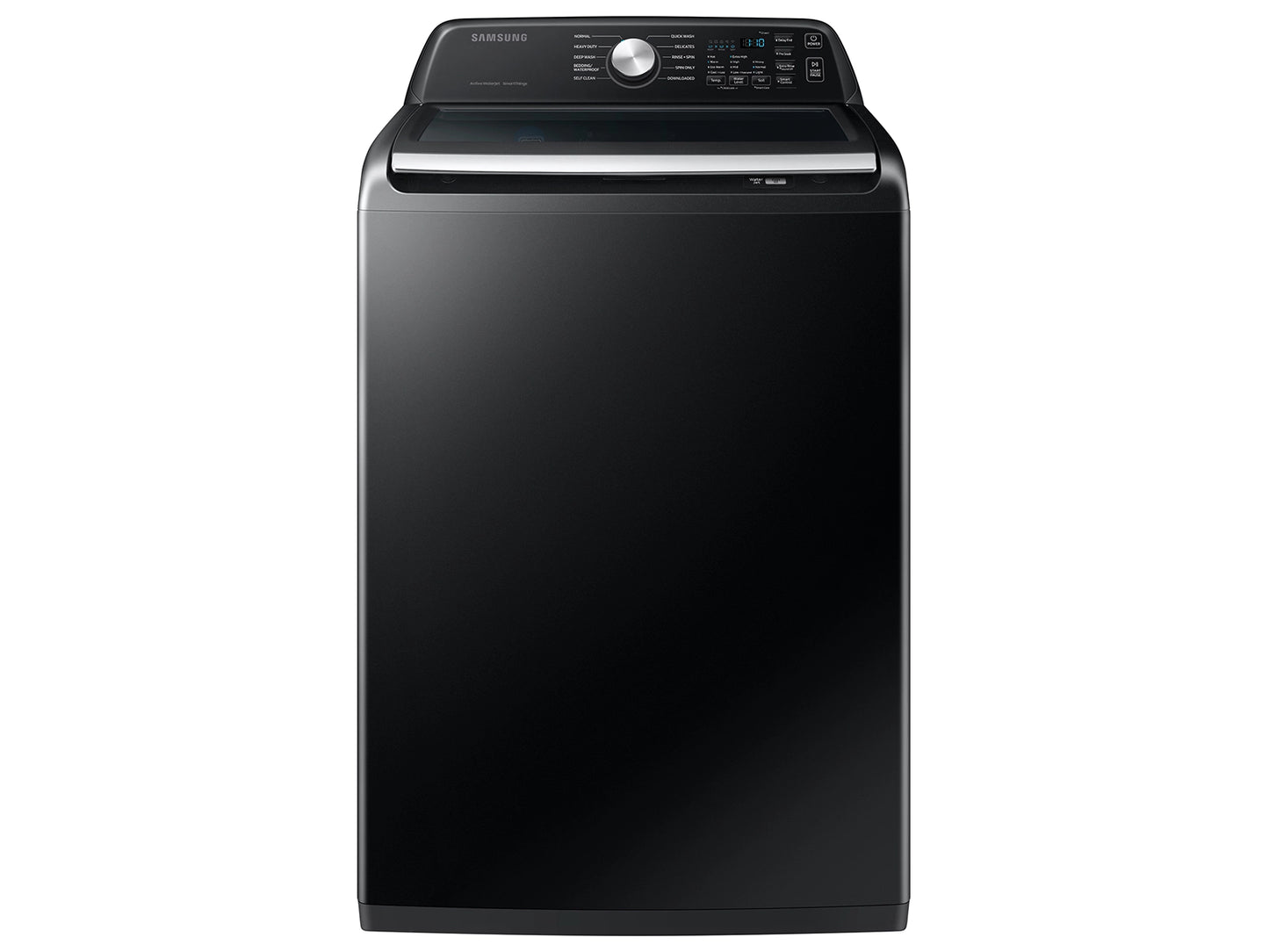 4.7 cu.ft. Large Capacity Smart Top Load Washer with Active WaterJet in Brushed Black