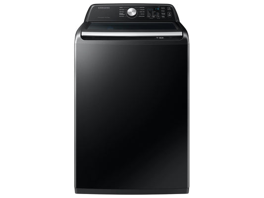 4.7 cu.ft. Large Capacity Smart Top Load Washer with Active WaterJet in Brushed Black