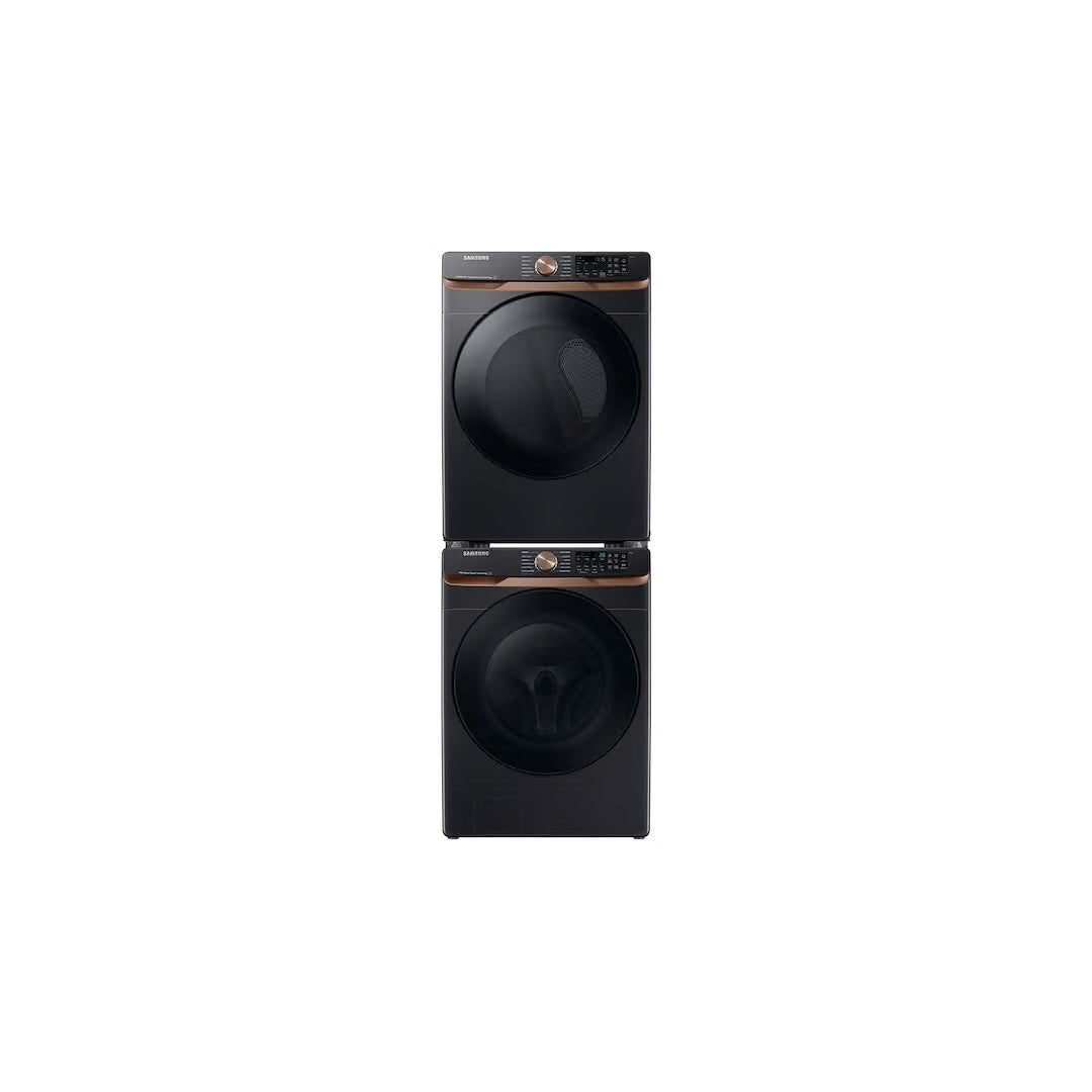 5 cu. ft. Extra Large Capacity Smart Front Load Washer in Brushed Black with Super Speed Wash and Steam