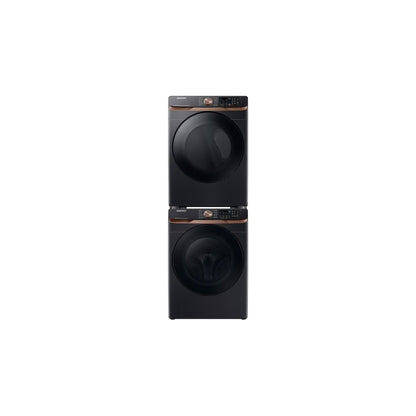 5 cu. ft. Extra Large Capacity Smart Front Load Washer in Brushed Black with Super Speed Wash and Steam