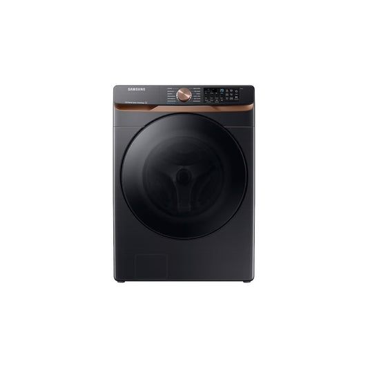 5 cu. ft. Extra Large Capacity Smart Front Load Washer in Brushed Black with Super Speed Wash and Steam
