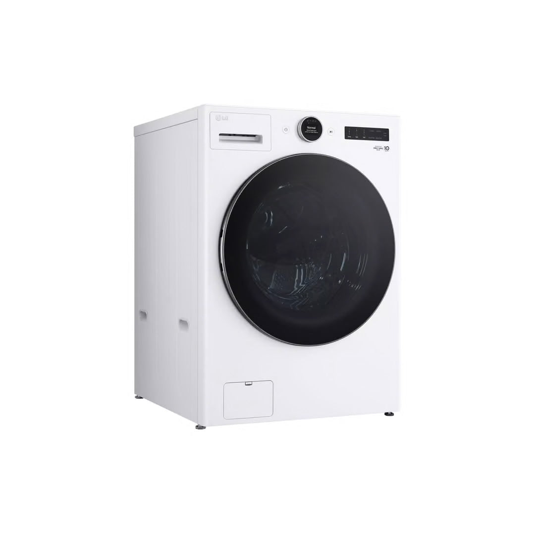 4.5 cu. ft. Stackable Smart Front Load Washer in White with AI Digital Dial, Steam and TurboWash360
