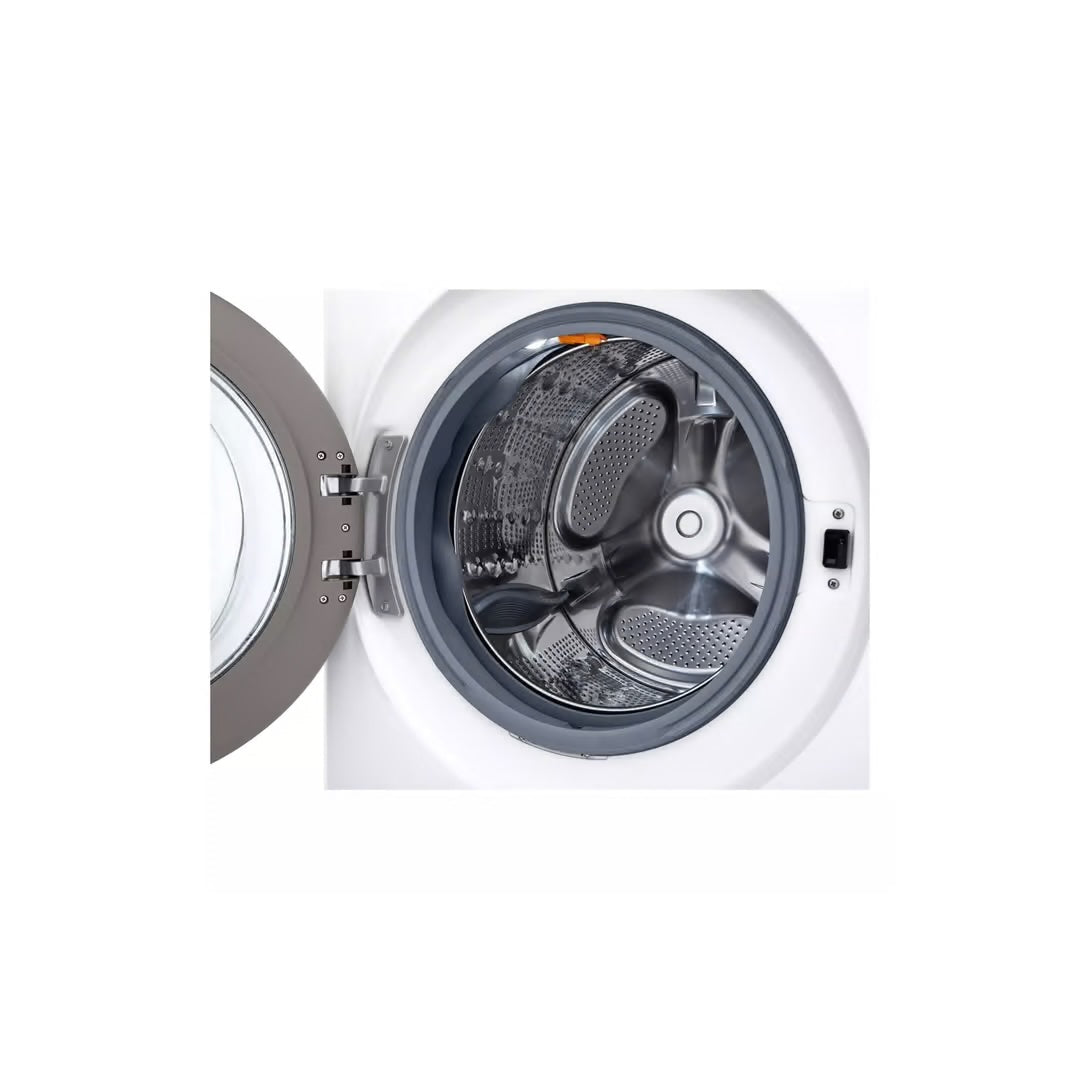 4.5 cu. ft. Stackable Smart Front Load Washer in White with AI Digital Dial, Steam and TurboWash360