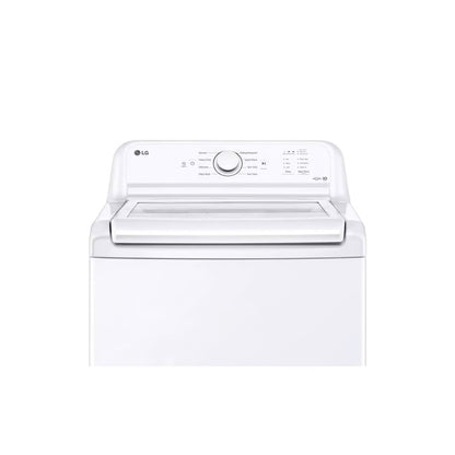 4.1 cu. ft. Top Load Washer in White with 4-way Agitator, NeveRust Drum, SlamProof Glass Lid, and True Balance