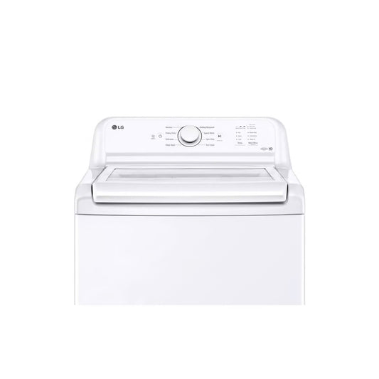 4.1 cu. ft. Top Load Washer in White with 4-way Agitator, NeveRust Drum, SlamProof Glass Lid, and True Balance