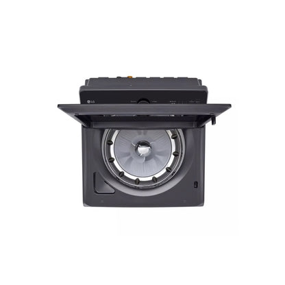 5.3 cu. ft. SMART Top Load Washer in Matte Black with Agitator, Easy Unload and TurboWash3D Technology