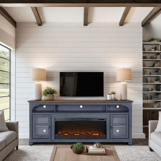 Americana 86" Fireplace TV Stand