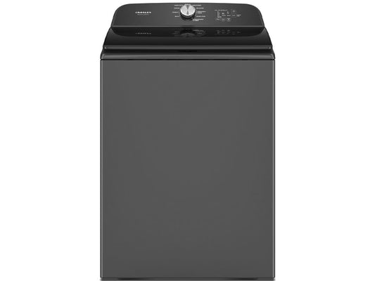 Professional 5.3 cu. ft. Top Load Washer, 10 Wash Cycles, Stainless Tub, Sleek Glass Lid Design, in Black