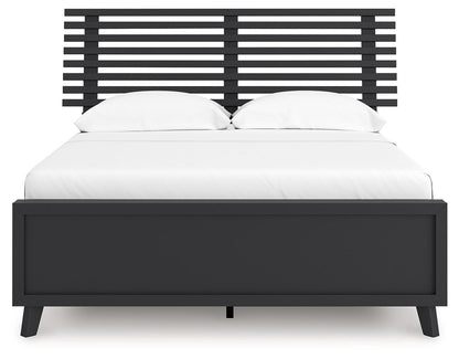 Danziar - Full Slat Panel Bed - Black