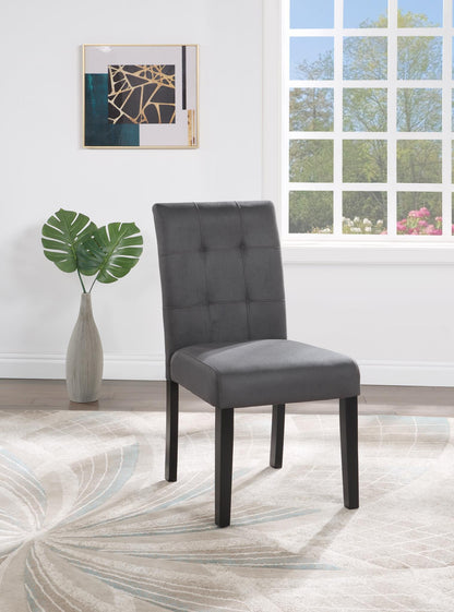 D200 - 5 Piece Dining Room Set (Dining Table, 4 Chairs) - Gray