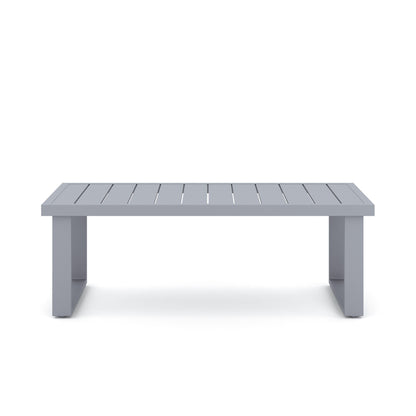 Fiji - 2 Piece Outdoor Set (Sofa & Slat Top Coffee Table Set) - Blue