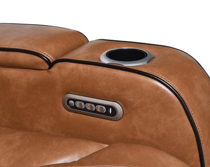U72 - Power Reclining Loveseat - Brown