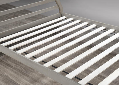 S090 - Twin / Full Bunk Bed - Light Gray