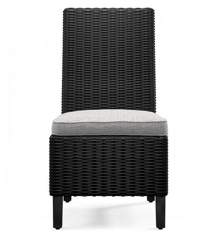 Beachcroft - Side Chair With Cushion (Set of 2) - Black / Light Gray