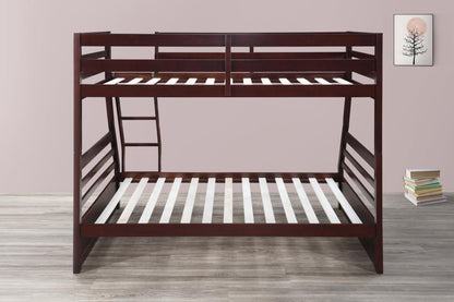 S091 - Twin / Full Bunk Bed - Brown