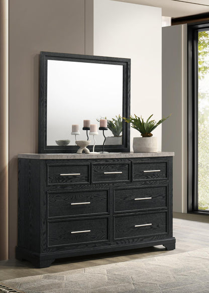 B324 - Mirror - Antique Gray