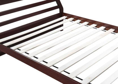 S091 - Twin / Full Bunk Bed - Brown