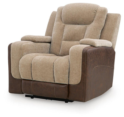 Mixed Motion - Power Recliner With Adjustable Headrest - Brownstone