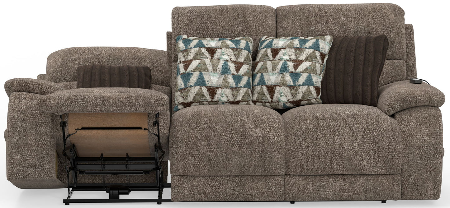 Joya - Power Headrest Power LayFlat Reclining Sofa With CR3 Heat/Massage/Lumbar/ZG