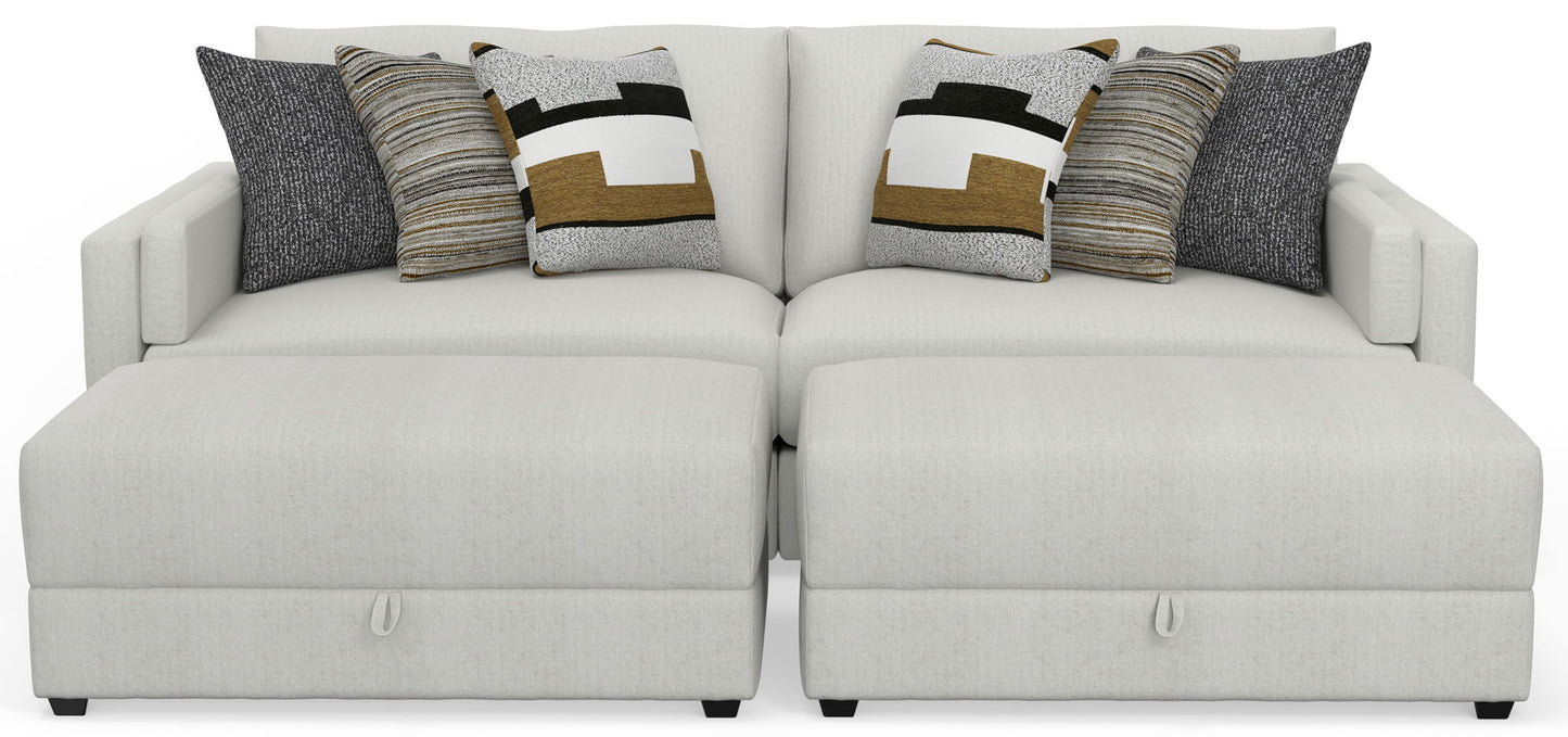 Trevor - Extra Deep Oversized Sofa With Included Storage Cocktail Ottoman