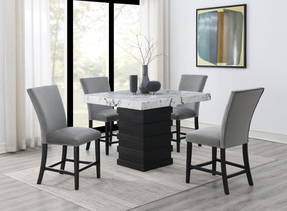 D138 - Counter Height Table - White / Black