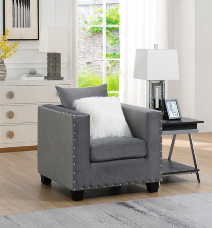 U513 - Sofa - Shimmer Silver
