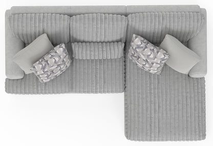 Titan - Sectional With Comfort Coil Seating And Accent Pillows Included