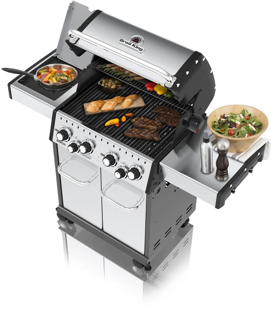 Broil King® Baron™ S490 Pro Infrared Stainless Steel Free Standing Grill
