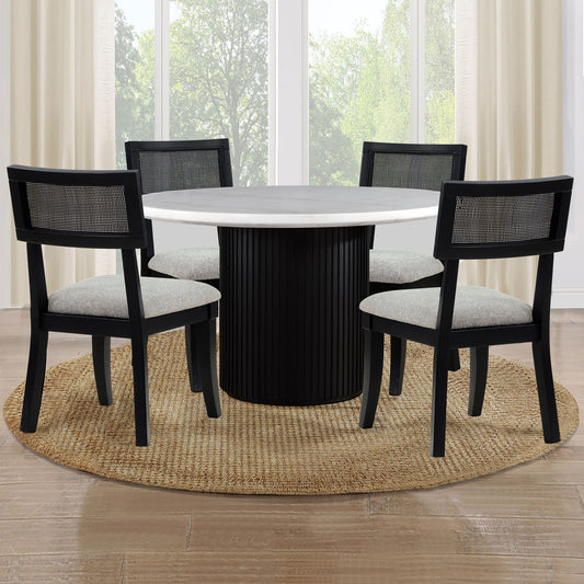Colvin - Dining Set With Cane Chairs