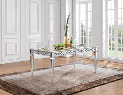 D082 - Dining Table - Shimmer Silver