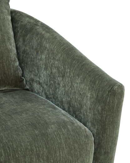 Leastow - Swivel Accent Chair - Loden
