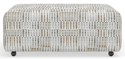 Kellen - Castered Cocktail Ottoman - Morocco