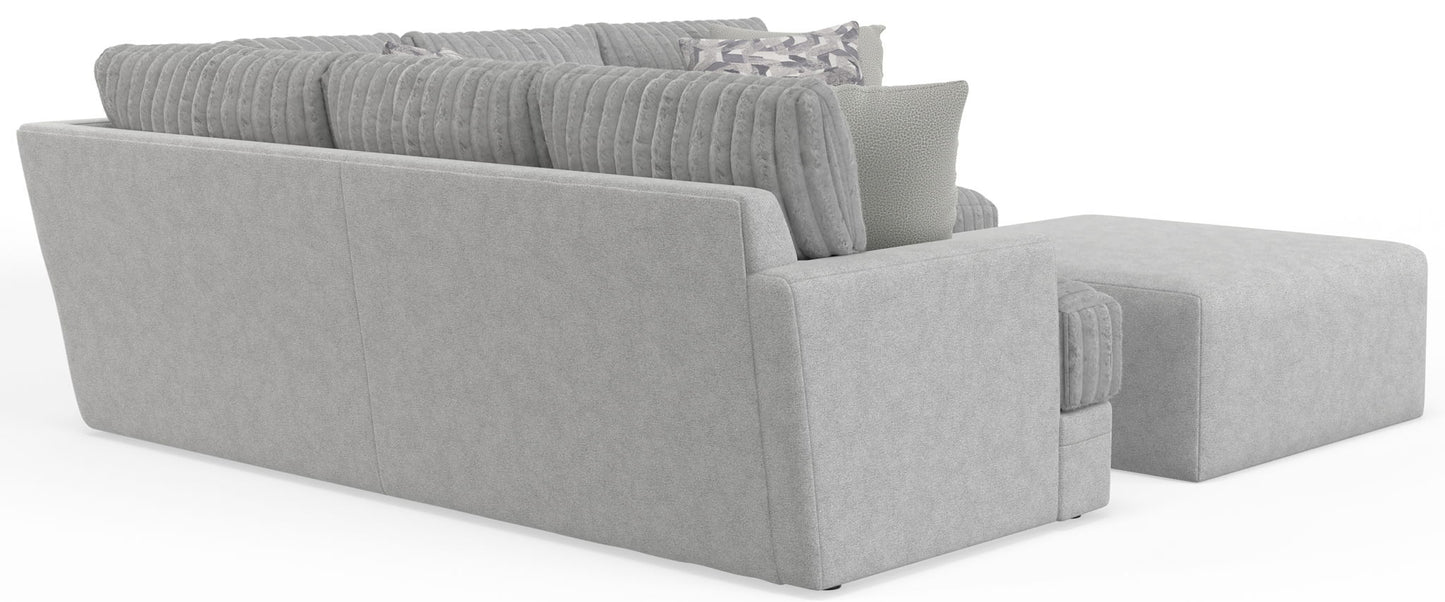 Titan - Sectional With Comfort Coil Seating, Cocktail Ottoman And Accent Pillows Included
