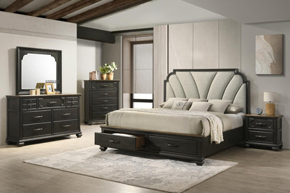 B080 - Nightstand - Charcoal Black