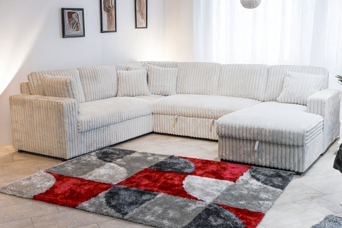 Bliss Sleeper Sectional w/Storage Chaise