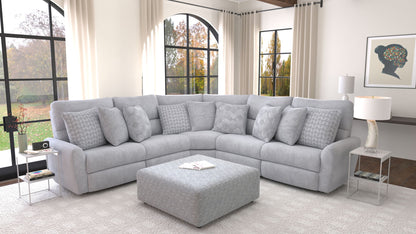 Majesty - Deep Seating Power Reclining Sectional And Ottoman
