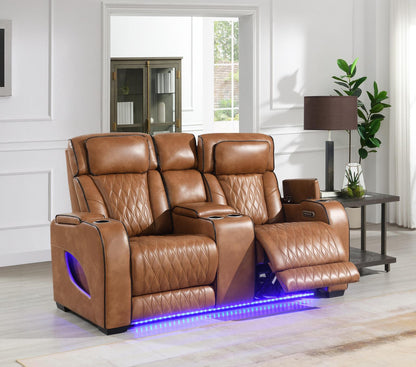 U72 - Power Reclining Sofa - Brown