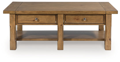 Vandenmore - Rectangular Cocktail Table - Medium Brown