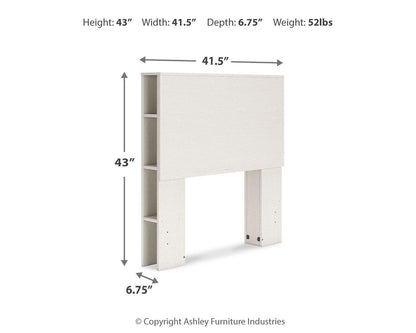 Aprilyn - Twin Bookcase Headboard - White
